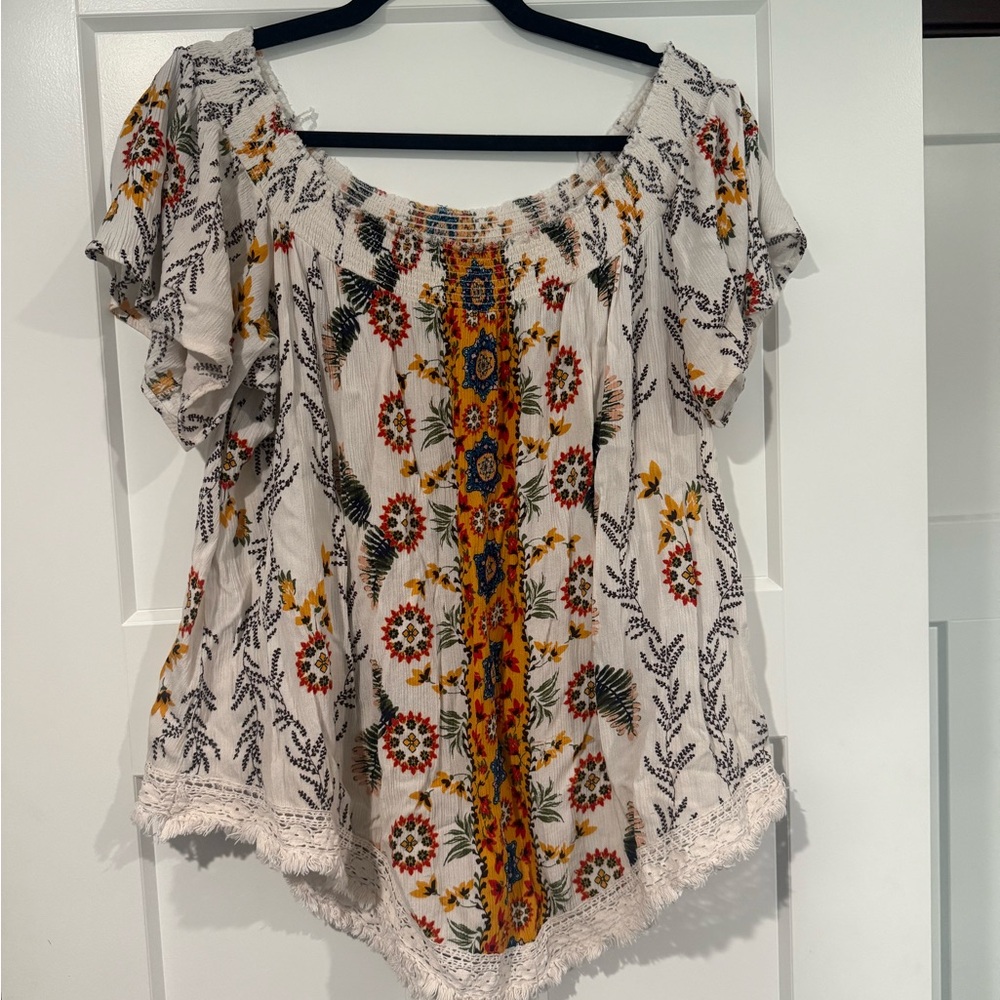 Floral Print Women's Blouse